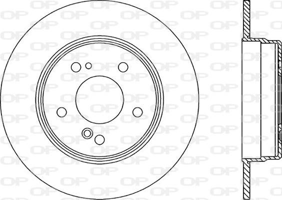 Open Parts BDR1317.10 - Тормозной диск autospares.lv