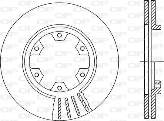 Open Parts BDR1384.20 - Тормозной диск autospares.lv