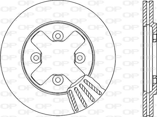 Open Parts BDR1371.20 - Тормозной диск autospares.lv