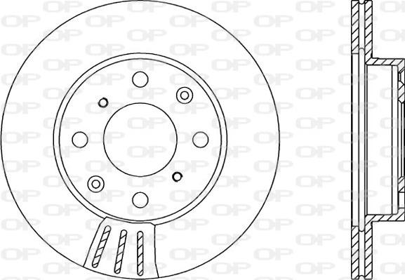 Open Parts BDR1203.20 - Тормозной диск autospares.lv