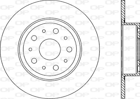 Open Parts BDR1234.10 - Тормозной диск autospares.lv