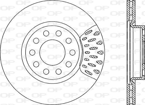 Open Parts BDR1232.20 - Тормозной диск autospares.lv