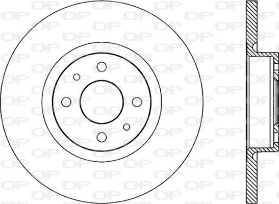 Open Parts BDR1740.10 - Тормозной диск autospares.lv