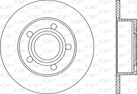 Open Parts BDR1742.10 - Тормозной диск autospares.lv