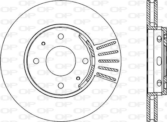 Open Parts BDR1738.20 - Тормозной диск autospares.lv