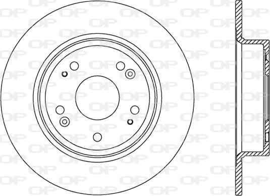 Open Parts BDR2495.10 - Тормозной диск autospares.lv