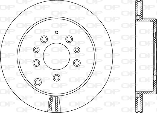 Open Parts BDR2492.20 - Тормозной диск autospares.lv