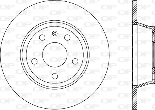 Open Parts BDR2449.10 - Тормозной диск autospares.lv