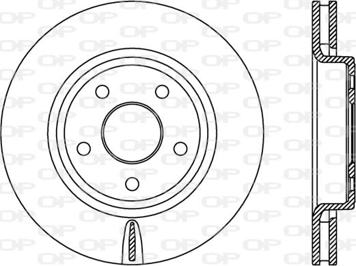 Open Parts BDR2445.20 - Тормозной диск autospares.lv