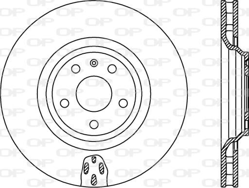 Open Parts BDR2448.20 - Тормозной диск autospares.lv