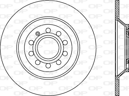 Open Parts BDR2442.10 - Тормозной диск autospares.lv