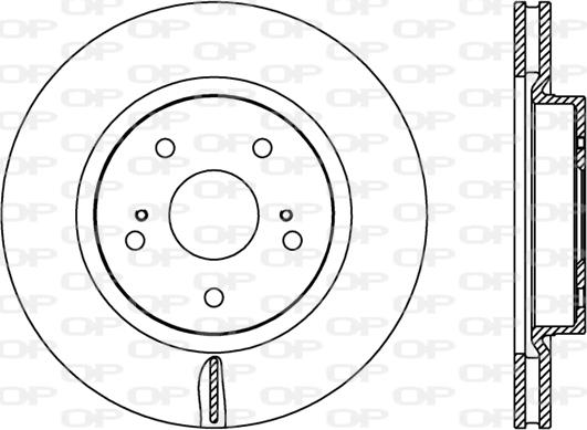 Open Parts BDR2447.20 - Тормозной диск autospares.lv