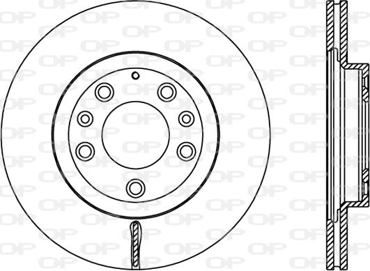 Open Parts BDR2450.20 - Тормозной диск autospares.lv