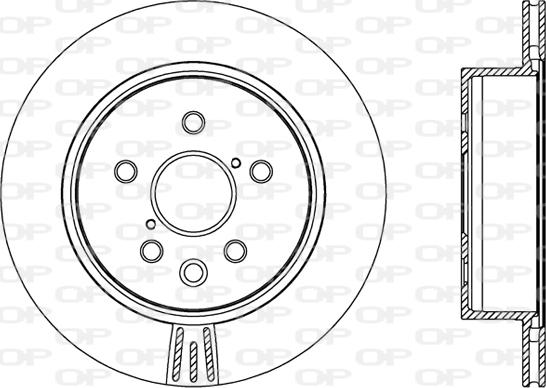 Open Parts BDR2461.20 - Тормозной диск autospares.lv