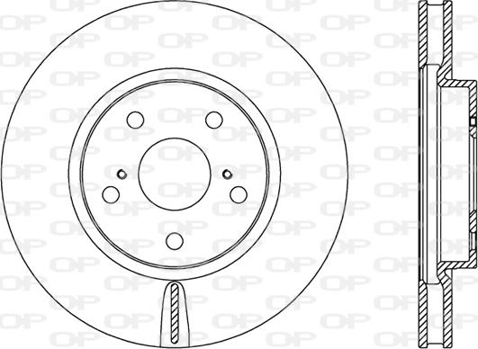 Open Parts BDR2462.20 - Тормозной диск autospares.lv