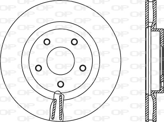 Open Parts BDR2401.20 - Тормозной диск autospares.lv