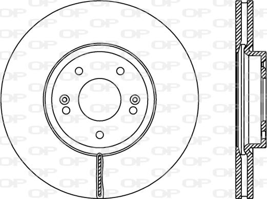 Open Parts BDR2407.20 - Тормозной диск autospares.lv