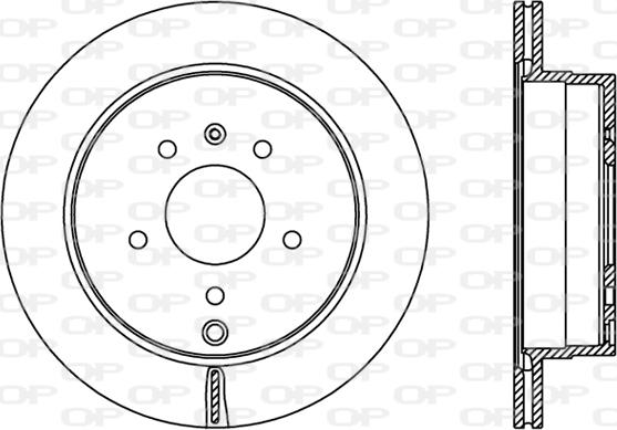 Open Parts BDR2416.20 - Тормозной диск autospares.lv