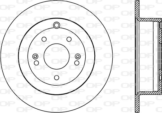 Open Parts BDR2410.10 - Тормозной диск autospares.lv