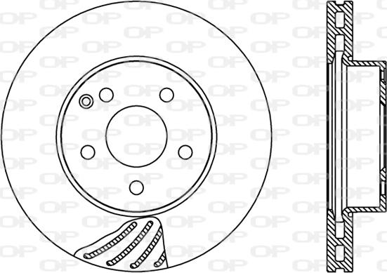 Open Parts BDR2418.20 - Тормозной диск autospares.lv