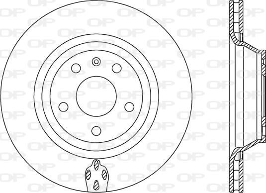 Open Parts BDR2484.20 - Тормозной диск autospares.lv
