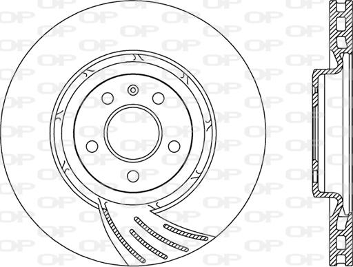 Open Parts BDR2486.20 - Тормозной диск autospares.lv