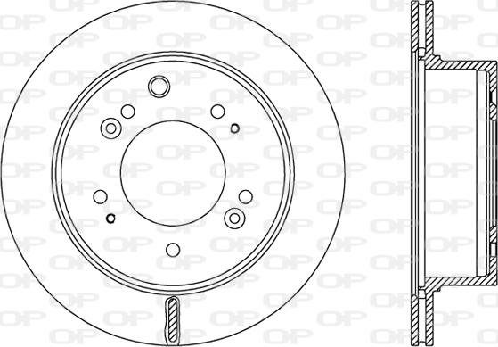 Open Parts BDR2483.20 - Тормозной диск autospares.lv