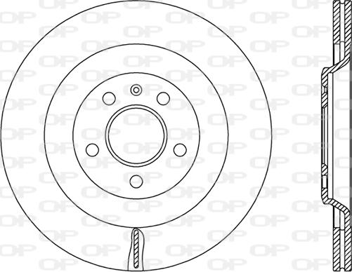 Open Parts BDR2487.20 - Тормозной диск autospares.lv