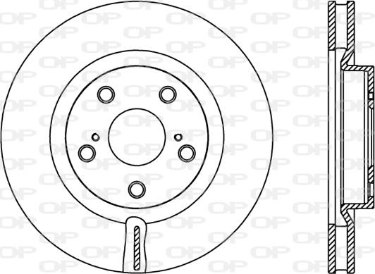 Open Parts BDR2424.20 - Тормозной диск autospares.lv