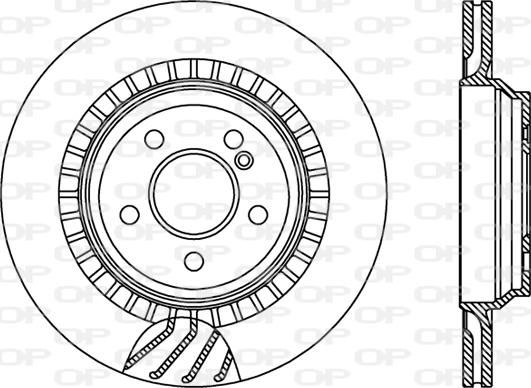 Open Parts BDR2421.20 - Тормозной диск autospares.lv