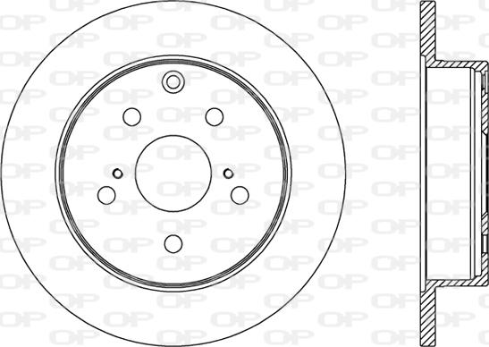 Open Parts BDR2422.10 - Тормозной диск autospares.lv