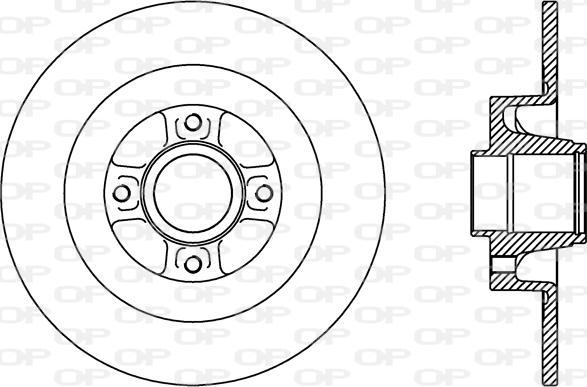 Open Parts BDR2427.10 - Тормозной диск autospares.lv