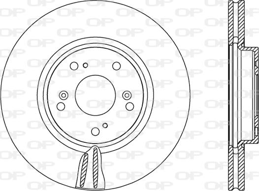 Open Parts BDR2474.20 - Тормозной диск autospares.lv