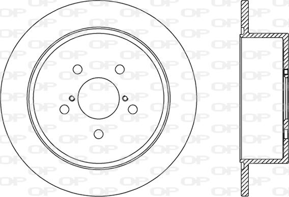 Open Parts BDR2470.10 - Тормозной диск autospares.lv