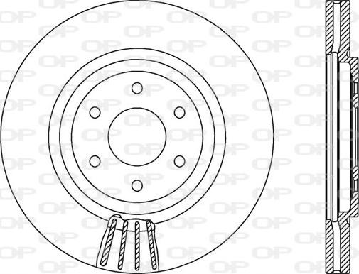 Open Parts BDR2549.20 - Тормозной диск autospares.lv