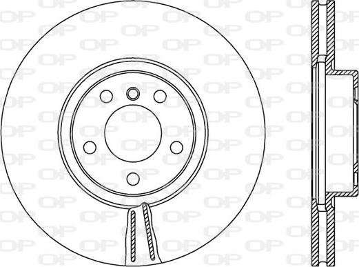 Open Parts BDR2544.20 - Тормозной диск autospares.lv