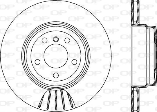 Open Parts BDR2545.20 - Тормозной диск autospares.lv