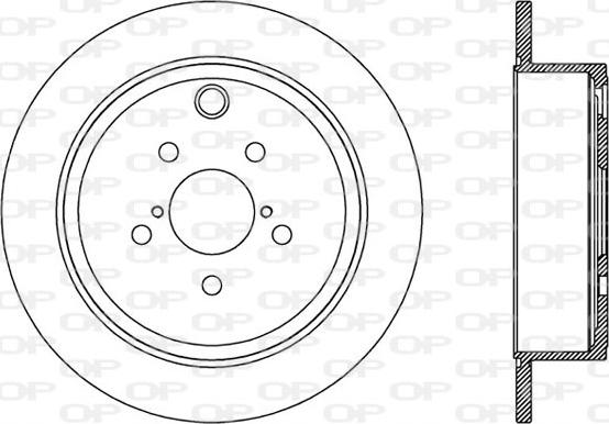 Open Parts BDR2541.10 - Тормозной диск autospares.lv