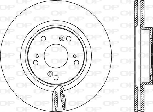 Open Parts BDR2556.20 - Тормозной диск autospares.lv