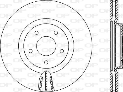 Open Parts BDR2550.20 - Тормозной диск autospares.lv