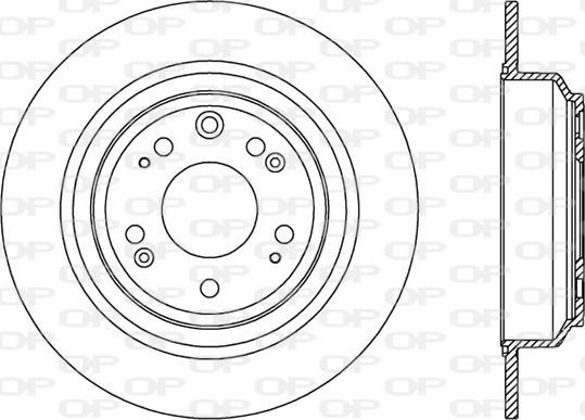 Open Parts BDR2551.10 - Тормозной диск autospares.lv