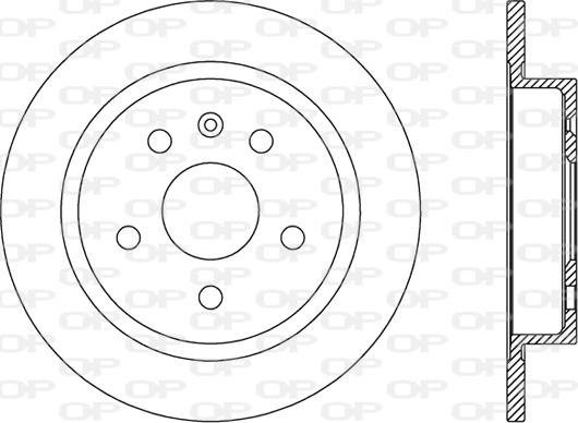 Open Parts BDR2508.10 - Тормозной диск autospares.lv