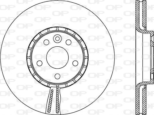 Open Parts BDR2519.20 - Тормозной диск autospares.lv