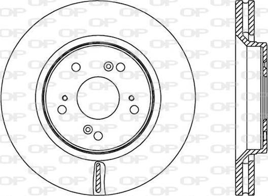 Open Parts BDR2516.20 - Тормозной диск autospares.lv