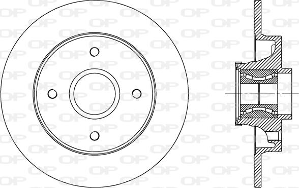 Open Parts BDR2510.30 - Тормозной диск autospares.lv