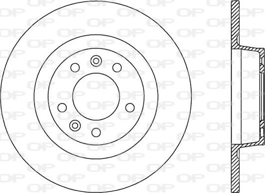 Open Parts BDR2518.10 - Тормозной диск autospares.lv