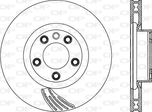 Open Parts BDR2574.20 - Тормозной диск autospares.lv