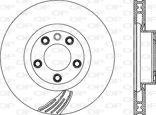 Open Parts BDR2573.20 - Тормозной диск autospares.lv