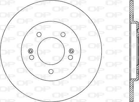 Open Parts BDR2608.10 - Тормозной диск autospares.lv