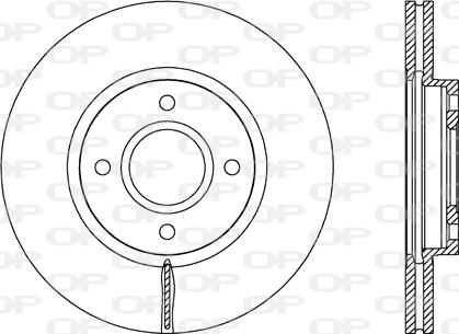 Open Parts BDR2688.20 - Тормозной диск autospares.lv